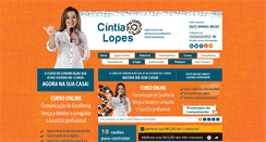 Desktop Screenshot of cintialopes.com.br